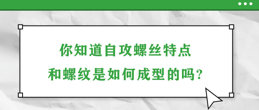 你知道盤(pán)頭尖尾自攻螺絲特點(diǎn)和螺紋是如何成型的嗎?